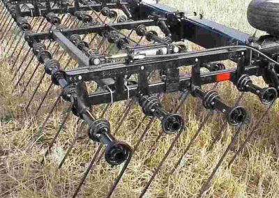 A close up of coil tech on a trailer.